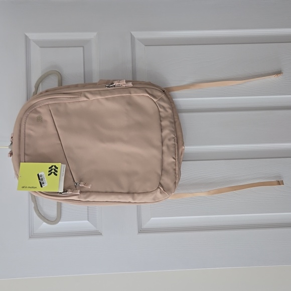 NWT All In Motion Travel Backpack Cream Tan - Picture 3 of 8